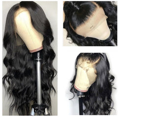 Virgin Hair Wigs Transparent Lace 150 Density 10 Deep Wave 4x4